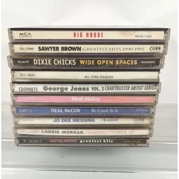 Other - Lot Of 10 Various Artists CDS - READ. Dixie Chicks George Jones Sawyer Brown